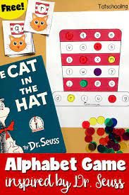 Cat In The Hat Alphabet Game Inspired By Dr Seuss Dr Seuss Preschool Activities Dr Seuss Preschool Dr Seuss Activities