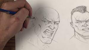 Drawing Comic Style Faces With Traditional Art Supplies - Youtube