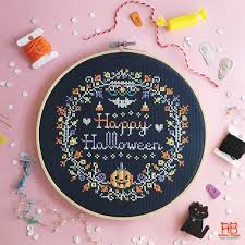 Search the world's information, including webpages, images, videos and more. Stickvorlage Happy Halloween Fur Kreuzstich Mit Kurbis L Herbst