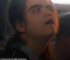 Heartwarming moment blind and autistic music prodigy Lucy, who won Channel  4's The Piano, jams with her beloved teacher Daniel and orders him to sing  along