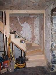 How To Get Headroom With Angled Basement Stairs Google Search Basement Stairs Stairs Basement House