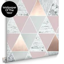 Rose Gold Reflections Wallpaper Rose Gouden Slaapkamer Gouden Slaapkamer Luxe Slaapkamer