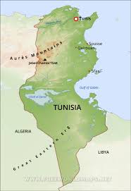 Open full screen to view more. Tunisia Physical Map