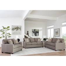 You are not restricted to the usual lineup of sofa, loveseat and chair in your rooms. Made In Usa Sumner Grey Fabric Sofa Loveseat And Chair And A Half On Sale Overstock 27415167
