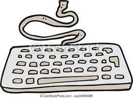 34,756 computer mouse clip art images on gograph. Freehand Drawn Cartoon Computer Keyboard Canstock