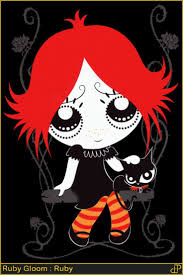 Ruby Gloom And Doom Kitty Ruby Gloom Creepy Little Girl Ruby