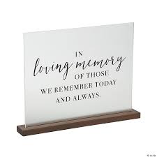 General in loving memory quotes for death anniversaries. In Loving Memory Sign With Wood Base Oriental Trading