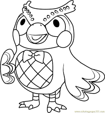 Animal crossing tom nook coloring page: Animal Crossing Blathers Colouring Page Animal Crossing Coloring Pages Animal Coloring Pages Mandala Coloring Pages