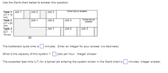 solved use the gantt chart below to answer this question