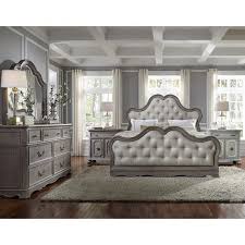 Tempered by the substantial proportions and stately dark brown finish of the flat cut oak veneers, the ravena queen bed embodies graceful elegance with its arched. Pulaski Furniture Simply Charming Upholstered Bedroom Set Queen