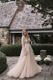 Long Sleeve Lace Low Back Plus Size Wedding Dress Gaun Perkawinan Gaun Pesta Baju Model Lama