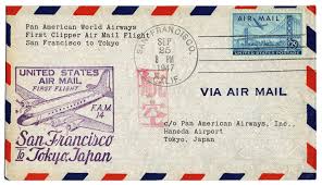 Vintage 1947 Airmail Envelope Airmail Envelopes Air Mail Pan American