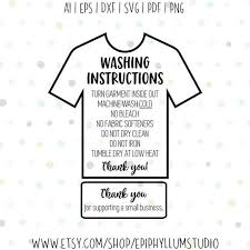 Washing Instruction Svg T Shirt Instruction Svg Shirt Care Etsy In 2020 Cricut Projects Vinyl Vinyl Shirts Cricut Tutorials