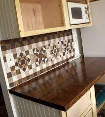 Pin By Stephanie Basker On New Kitchen Vinyl Flooring Diy Backsplash Vinyl Floor Tiles