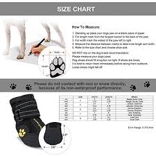 Petacc Dog Boots Water Resistant Dog Shoes For Large Dogs And Black Labrador 4 Pcs In Size 6 Black