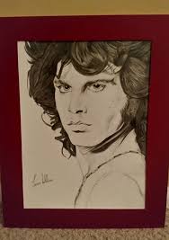 Portrait of Lucero band member in Moleskine sketchbook