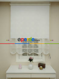 Diğer perde çeşitlerimizi görmek için tıklayın. Mutfak Tul Stor Perde Ciftli Sistem Krem Acik Eperde Com