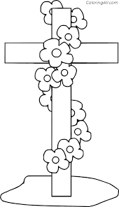 These beautiful cross coloring pages are perfect for children, teens, or adults! Easter Cross Coloring Pages Coloringall