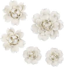 Account & lists account returns & orders account returns & orders Buy Liucogxi 5 Pcs Ceramic Flower Wall Hanging Decoration 3d Porcelain Flowers Artificial Peony White For Girls Room Living Bedroom Bathroom Hallway Kitchen Farmhouse Home Decor Online In Turkey B08938ly58