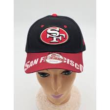 San Francisco 49ers New Era Snap-Back Hat Rare Word Mark Brim Embroidery