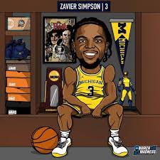 Ncaa March Madness On Instagram Seniorshowcase Zavier Simpson 18 Finalfour Participant Michiga Ncaa March Madness March Madness Big Ten