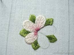 Scenic camel cross stitch chart. Long And Short Stitch Shading Lesson 8 A Simple Flower Needlenthread Com