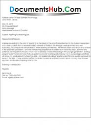 Cover Letter For Teaching Job Without Experience