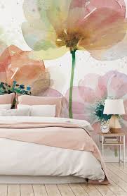 Floral wallpaper cherry blossom wall mural pink flower wall art. Summer Fields Wall Mural Wallsauce Ca Feature Wall Bedroom Wallpaper Bedroom Feature Wall Wall Decor Bedroom