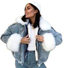 Aujourd'hui mercredi 2 juin 2021, faites vous plaisir grâce à notre sélection veste jean femme fourrure pas cher ! Credit Radar Kapok Veste En Jean Femme Moumoute Pourquoi Densite Lutte