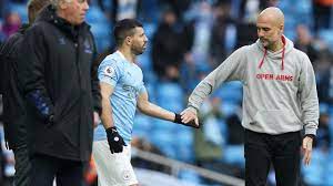 Darf ich frau agüro werden ? Premier League Manchester City Sturmer Sergio Aguero Knackt Wayne Rooneys Torrekord Pep In Tranen Eurosport