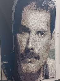 Congratulations to this year's Quilt Creations 1st Prize Winner, Matt  Wilding "Wear Your Wings With Pride". Judges comments said: "This piece has  great impact visually. A deceptively simple design with a message