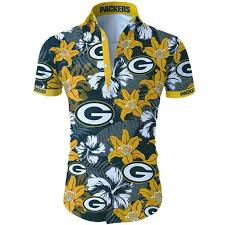 Maybe you would like to learn more about one of these? Beach Shirt Green Bay Packers Tropical Flower Hawaiian Shirt White Men Women Beach Wear Short Sleeve Hawaii Shirt Homdecor Store
