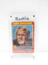 Maybe you would like to learn more about one of these? Albrecht Auctions Terry Bradshaw Rookie Football Card Topps No 156 Original From 1970