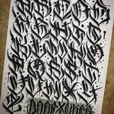 Pin by bernie leon on graffiti | graffiti lettering tattoo lettering alphabet, calligraphy fonts alphabet. Gangster Letters