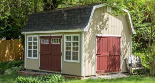 Amish built vinyl siding dutch barns are made with 2x4 sidewalls 16 on center, roof rafters are 2x4, 16 on center. Awesome Looking Premier Dutch Barns Portable Amish Sheds