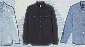 Denim shirt and distressed jeans with suede black ankle boots is a free, soft, and light image. How To Wear Denim Shirts At Work On A Date Even At Weddings Gq India