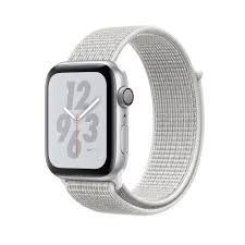 Apple Watch Nike Series 4 Gps 40mm Silver Aluminum Case With Summit White Nike Sport Loop Apple Apple Watch Nike Buy Apple Watch Apple Watch