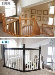 How To Stain Paint An Oak Banister The Shortcut Method No Sanding Needed Home Home Upgrades House
