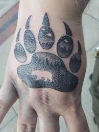 Bear claw and bear paw tattoos. 65 Cute Bear Paw Tattoo Designs Ideas Get Inspired