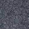 Black granite countertops are a natural choice to contrast against white cabinets. 1