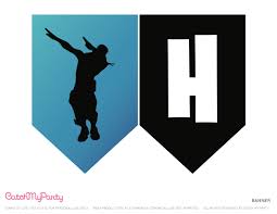 Free Printable Fortnite Happy Birthday Cards If Your Kids Love Playing Fortnite And You Re Planning A Fortnite Birthday P Happy Birthday Banner Printable Free Printable Birthday Banner Diy Birthday Banner