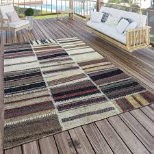 Ein terrassenteppich ist wunderschön und wird auch auf ihrer terrasse für ein wundervolles, vollendetes bild sorgen. In Outdoor Teppich Modern Nomaden Muster Terrassen Teppich Naturtone Kaufen Bei Diva Teppich Center