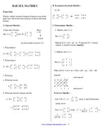 Peluang, bangun ruang (dimensi tiga), dan logika matematika. Soal Dan Pembahasan Tentang Matriks Belajar