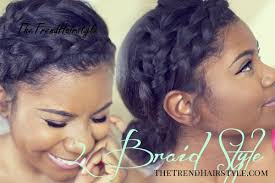 This loosely braided updo features a large braid with a messy style at the bottom of the hair. Double Braided Hairstyle For Black Hair 10 Unique Black Braided Updos The Trending Hairstyle