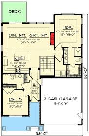 Plan 890005ah 2 Bed Craftsman Bungalow With Open Concept Floor Plan Basement House Plans Craftsman Bungalow House Plans Craftsman House Plans