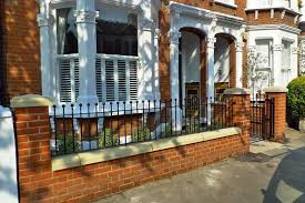 Stone London Garden Design Victorian Front Garden Brick Wall Gardens Red Brick Walls