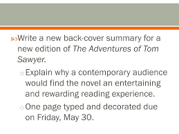 Ppt The Adventures Of Tom Sawyer Powerpoint Presentation Free Download Id 1840008