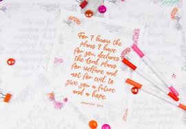 Free printable jeremiah 29:11 scripture art. Bible Coloring Sheets 5 Designs Cultured Palate
