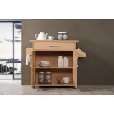 hodedah kitchen cart with spice rack