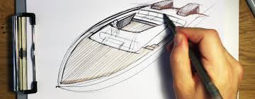 Sketching A Speed Boat Using Arcs In Perspective Core77 Our easy drawing ideas are based on simple and easy strokes. speed boat using arcs in perspective